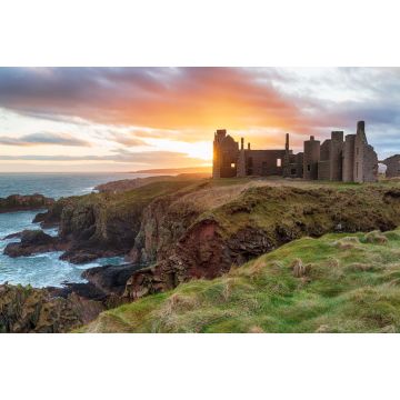 Lais Puzzle - Slains Castle im Sonnenuntergang, Schottland - 2.000 Teile