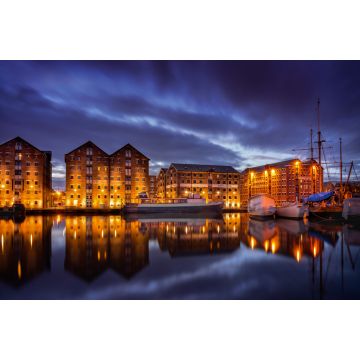 Lais Puzzle - Gloucester - Docks bei Nacht - 2.000 Teile