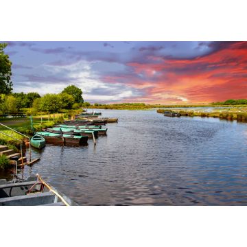 Lais Puzzle - Saint-André-des-eaux. Blick auf das Marais de la Brière. Loire-Atlantique. Pays de Loire, Frankreich - 2.000 Teile