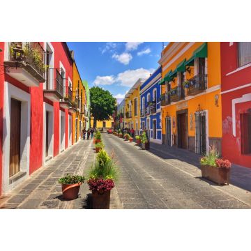 Lais Puzzle - Koloniale Straße in Puebla City, Mexiko - 2.000 Teile