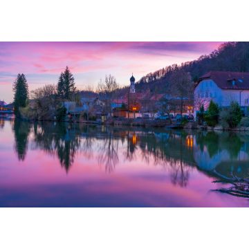 Lais Puzzle - Abenddämmerung am Loisachufer in Wolfratshausen - 2.000 Teile