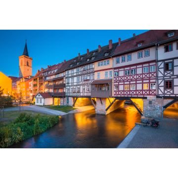 Lais Puzzle - Ansicht von Erfurt mit der berühmten Krämerbrücke, Thüringen. Deutschland. - 2.000 Teile