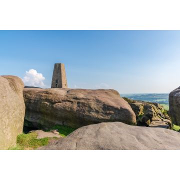 Lais Puzzle - Steine auf der Spitze von Stanage Edge bei Hathersage in den East Midlands, Peak District, Derbyshire, England - 2.000 Teile