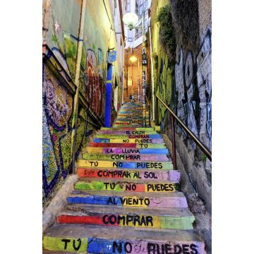Lais Puzzle - Bunte Treppen in Valparaiso, Chile - 2.000 Teile