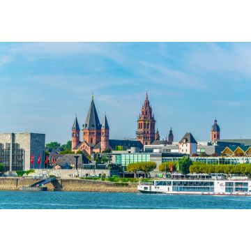 Lais Puzzle - Der Dom in Mainz hinter dem Rhein, Deutschland - 2.000 Teile