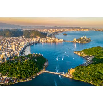 Lais Puzzle - Bucht von São Vicente mit Santos am Fuße im Bundesstaat São Paulo - Brasilien - 2.000 Teile