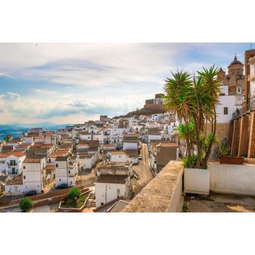 Lais Puzzle - Pisticci (Matera, Italien) - Eine weiße Stadt auf den Ödlandhügeln in der Provinz Matera, Region Basilikata, Süditalien. Hier das historische Zentrum namens "Dirupo" - 2.000 Teile