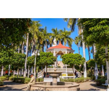 Lais Puzzle - Pavillon und Brunnen im Park von El Fuerte, in der Stadt El Fuerte im Bundesstaat Sinaloa, Mexiko - 2.000 Teile