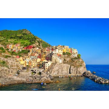 Lais Puzzle - Manarola ist eine kleine Stadt in der Gemeinde Riomaggiore in der Provinz La Spezia in Ligurien an der norditalienischen Küste der Cinque Terre. - 2.000 Teile