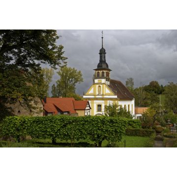 Lais Puzzle - Schloss Oberschwappach in Oberschwappach im Naturpark Steigerwald, Gemeinde Knetzgau, Landkreis Haßberge, Unterfranken, Franken, Deutschland - 2.000 Teile