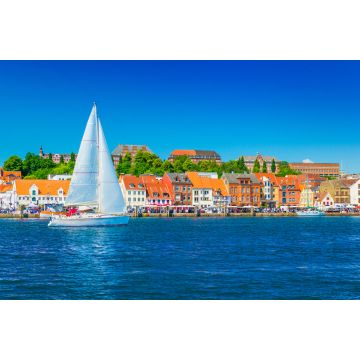 Lais Puzzle - Blick auf die Stadt Flensburg, Deutschland. - 2.000 Teile