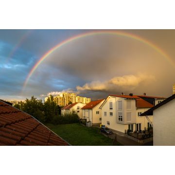 Lais Puzzle - Rodgau, Germany - September 11, 2017: Glowing double rainbow during sunset, photographed through a polarizer. - 2.000 Teile