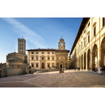 Lais Puzzle - Arezzo: Piazza Grande der Hauptplatz der Stadt Arezzo, Toskana, Italien - 2.000 Teile