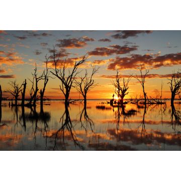 Lais Puzzle - Sonnenuntergang Reflexionen auf See Menindee Outback Australien - 2.000 Teile