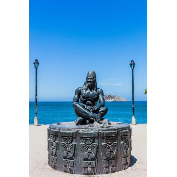 Lais Puzzle - Wasserfrant Statue Tayrona Mann von Santa Marta Magdalena in Kolumbien Südamerika - 2.000 Teile