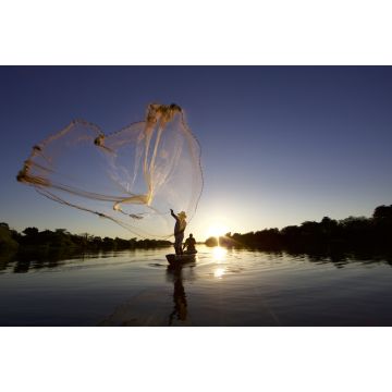 Lais Puzzle - Handwerklicher Fischer Tarrafa im Stadtpark Begegnungen der Flüsse Poty und Parnaíba - Teresina - Piauí, Brasilien - 2.000 Teile