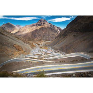 Lais Puzzle - Serpentinenstraße im Andengebirge zwischen Santiago de Chile und Mendoza, Argentinien - 2.000 Teile