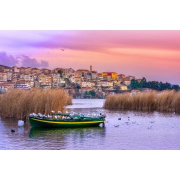 Lais Puzzle - Blick auf die Stadt Kastoria und den Orestiada (oder "Orestias") See, Mazedonien, Griechenland - 2.000 Teile