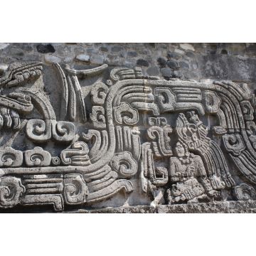 Lais Puzzle - Flachreliefschnitzerei mit Darstellung eines Indianerhäuptlings, Xochicalco, Mexiko - 2.000 Teile