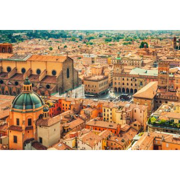 Lais Puzzle - Luftbild des Stadtbildes des Platzes Piazza Maggiore und der Kirche San Petronio in der Stadt Bologna - 2.000 Teile