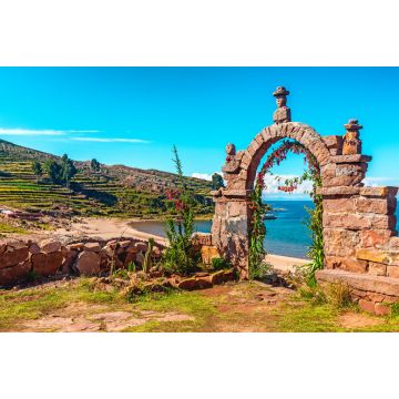 Lais Puzzle - Steinbogen am Eingang zum Inneren der Insel Taquile im Titicacasee, Peru - 2.000 Teile