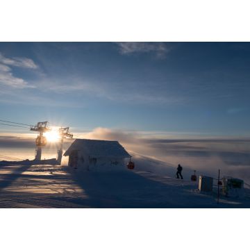 Lais Puzzle - Sonnenuntergang über dem Skigebiet åre in Nordschweden - 2.000 Teile