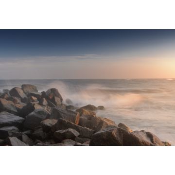 Lais Puzzle - Sturmwellen der Nordsee im morgendlichen Sonnenlicht, Lønstrup, Nordjylland (Nordjütland) in Dänemark - 2.000 Teile