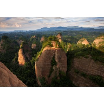 Lais Puzzle - Wanfoshan Danxia Landform, Berg Wanfo,.Hunan, China - 2.000 Teile