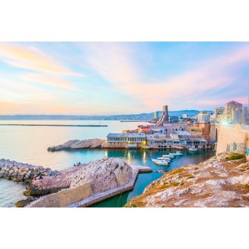 Lais Puzzle - Blick auf den Sonnenuntergang am Meer in Marseille, Frankreich - 2.000 Teile