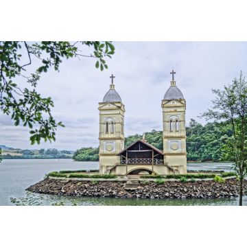 Lais Puzzle - versunkene Kirchtürme in Itá, Santa Catarina, Brasilien - 2.000 Teile