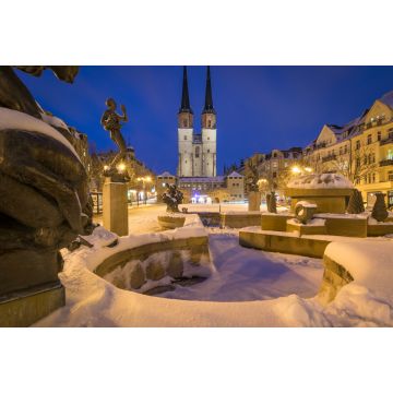 Lais Puzzle - Blick auf die Stadt Halle Saale, Deutschland. - 2.000 Teile
