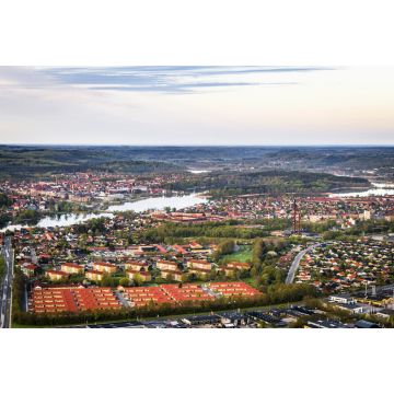 Lais Puzzle - Silkeborg Stadt in Dänemark von oben gesehen - 2.000 Teile