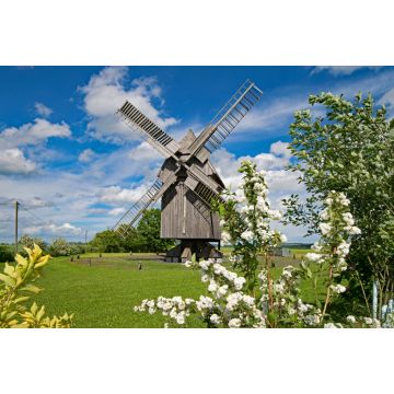 Lais Puzzle - Ansicht der Windmühle Krippendorf, Jena, Thüringen, Deutschland. - 2.000 Teile