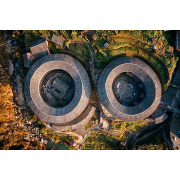 Lais Puzzle - Fujian Tulou Luftaufnahme, China - 2.000 Teile