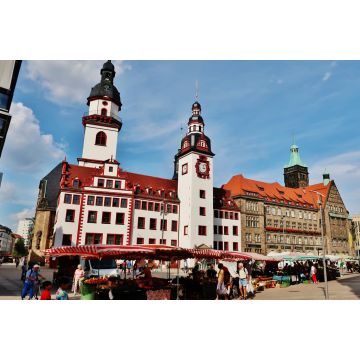 Lais Puzzle - Altes und Neues Rathaus am Marktplatz in Chemnitz - 2.000 Teile