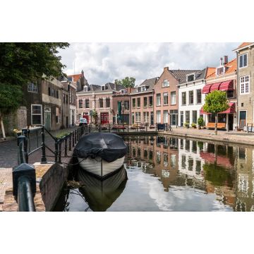 Lais Puzzle - Traditionelle hölzerne Segelschiffe im Wasserkanal. Alter historischer Hafen von Schiedam, die Niederlande - 2.000 Teile