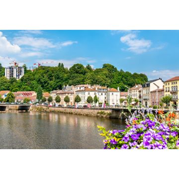 Lais Puzzle - Blumen auf einer Brücke über die Mosel in Epinal, Frankreich - 2.000 Teile