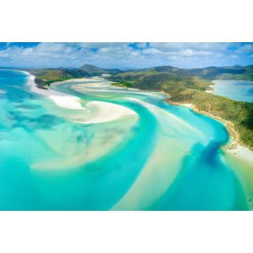 Lais Puzzle - Hill Inlet am Whitehaven Beach auf der Whitesunday Island, Queensland, Australien - 2.000 Teile