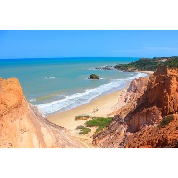 Lais Puzzle - Blick auf den Strand von Arapuca von der Spitze der Klippen. Conde, Paraíba, Brasilien - 2.000 Teile