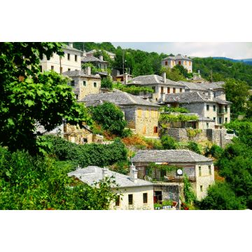 Lais Puzzle - Panoramablick auf das Dorf Vitsa, Gebiet Zagoria, Region Epirus, Nordwestgriechenland - 2.000 Teile