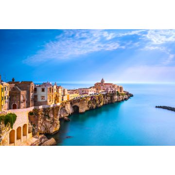 Lais Puzzle - Vieste Stadt auf den Felsen, Gargano, Apulien, Italien - 2.000 Teile