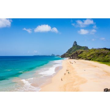 Lais Puzzle - Schöne Luftaufnahme vom Strand Cacimba do Padre und Morro do Pico auf der Insel Fernando de Noronha, Pernambuco, Brasilien - 2.000 Teile