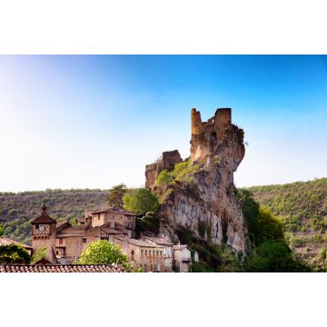 Lais Puzzle - Ruine du chateau du village Puycelsi, Tarn, Midi-Pyrénées, Occitanie, Frankreich - 2.000 Teile