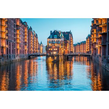Lais Puzzle - Hamburg Speicherstadt in der Dämmerung, Deutschland - 2.000 Teile