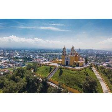 Lais Puzzle - Schöne Luftaufnahme von Puebla Mexiko und seine Kirche, Mexiko - 2.000 Teile