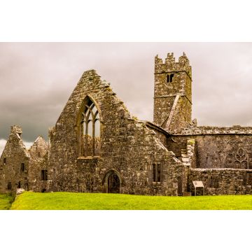 Lais Puzzle - Landschaften in Irland. Ruinen des Klosters Ross Errilly in der Grafschaft Galway. Nationales Monument und best erhaltenes Kloster - 2.000 Teile