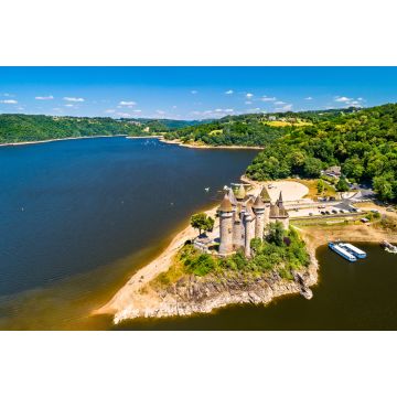 Lais Puzzle - Das Chateau de Val, eine mittelalterliche Burg an einem Ufer der Dordogne in Frankreich - 2.000 Teile