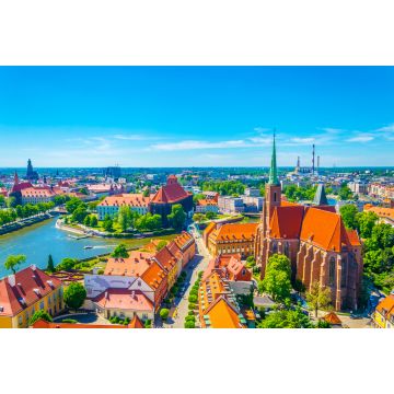Lais Puzzle - Luftaufnahme von Breslau mit der Kirche Unserer Lieben Frau vom Sand und der Kirche des Heiligen Kreuzes und des Heiligen Bartholomäus, Polen - 2.000 Teile