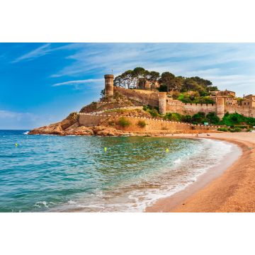 Lais Puzzle - Seelandschaft Badia Bucht in Tossa de Mar in Girona, Katalonien, Spanien. Alte mittelalterliche Burg mit schönem Sandstrand und klarem blauem Wasser - 2.000 Teile
