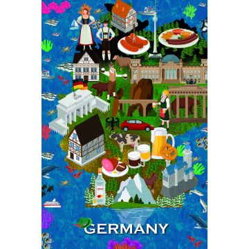 Lais Puzzle - Karte Deutschland - 2.000 Teile